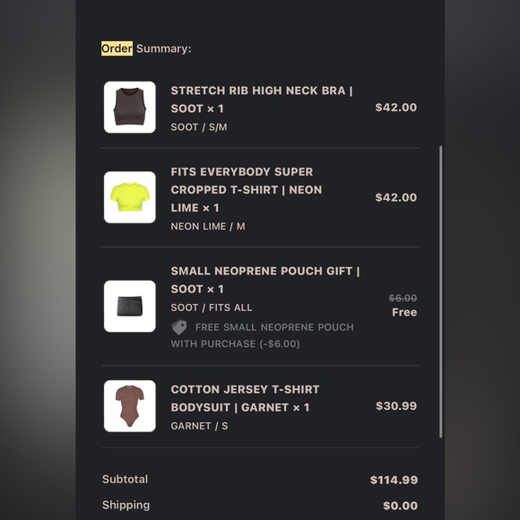 SKIMS COTTON JERSEY T-SHIRT BODYSUIT | GARNET SMALL - Picture 5 of 5